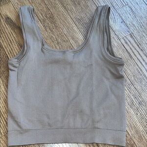 Athleta Ribbed Brown Tank Top